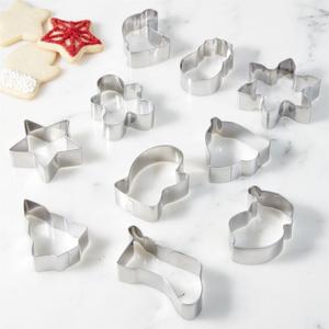Mini Holiday Cookie Cutters, Set of 10