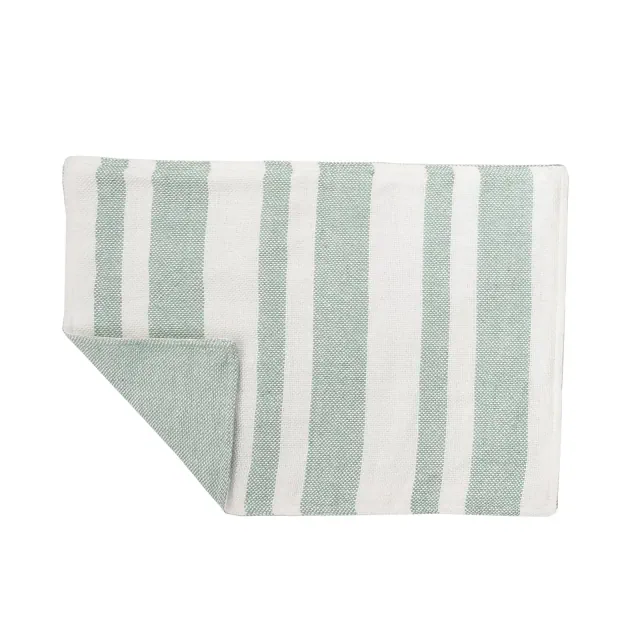 C&F Home 14" x 20" Sol Stripe Sea Glass Reversible Handwoven Placemats Set of 6