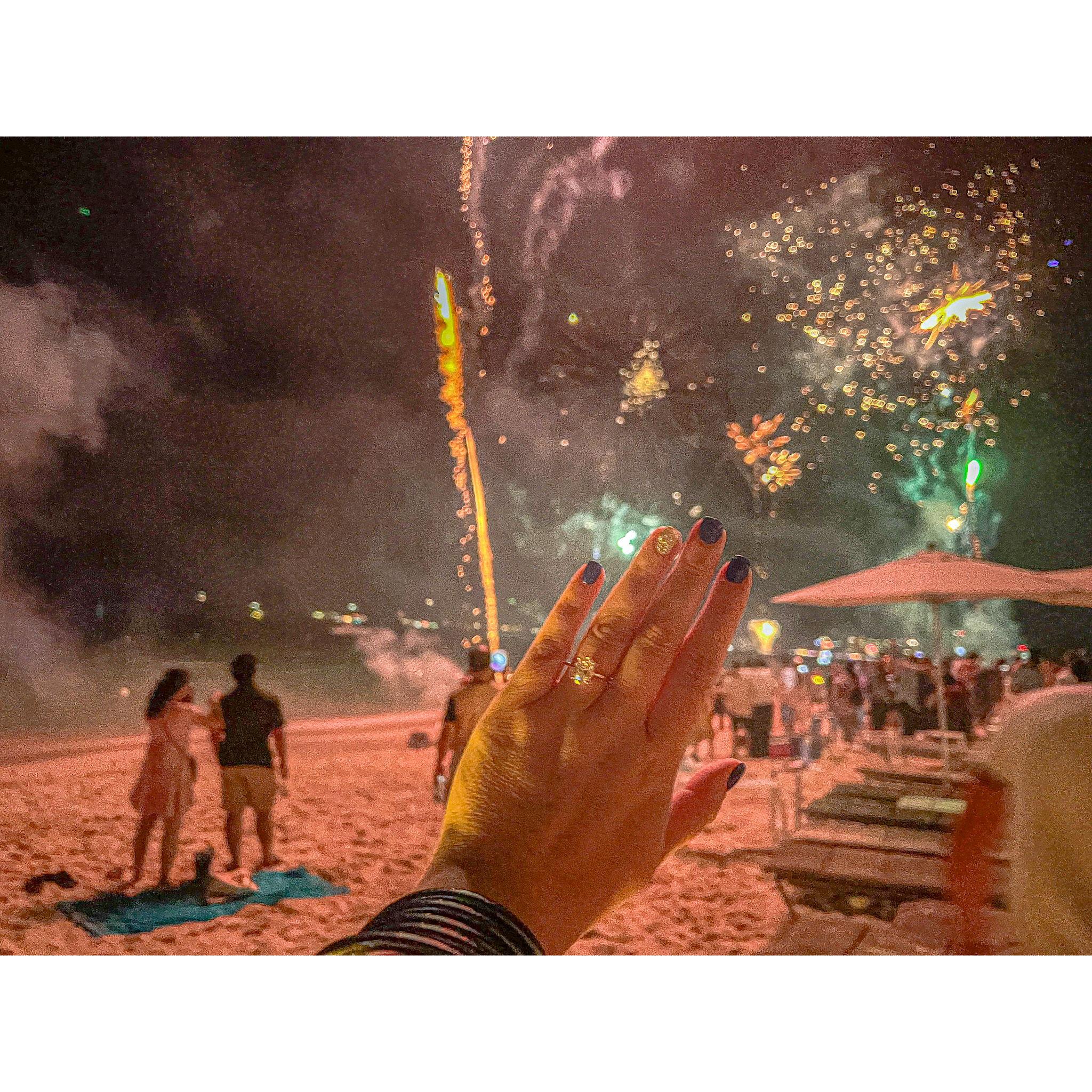 Ring shot on New Years Eve in the Cayman Islands