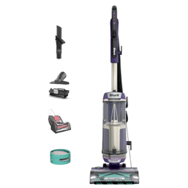 Shark POWERDETECT Upright Vacuum Cleaner with HEPA Filter, Heavy Duty Vacuum with Powerful Suction for Pet Hair Pickup, DuoClean Technology, Powered Lift-Away, Ideal for Carpets & Hardfloors, AZ4002