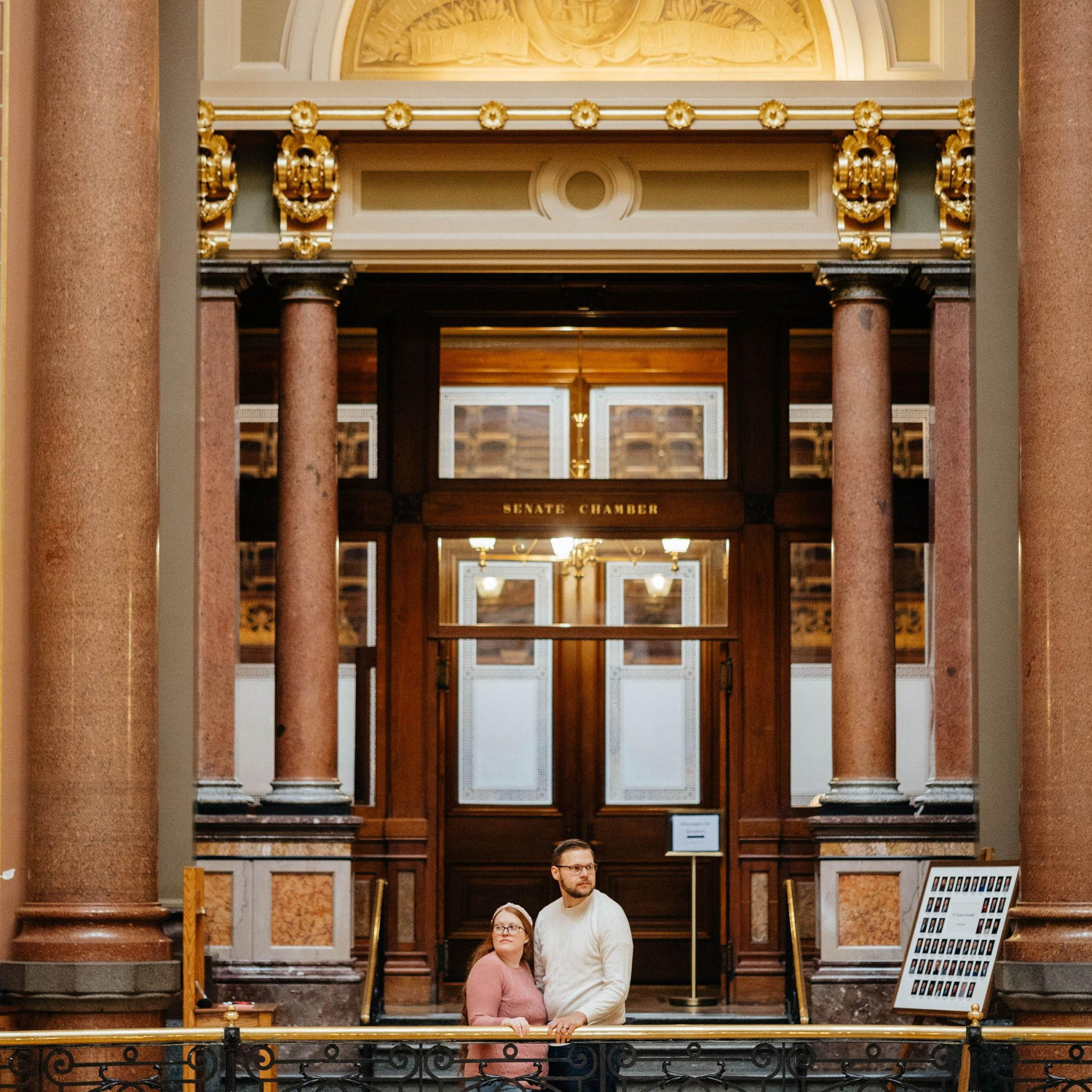 Our Engagement Photos at the Iowa State Capitol! -Courtesy of Peridot & Lace ❤️