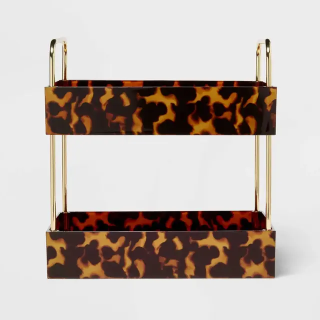 Leopard Print Tiered Tray - Threshold™