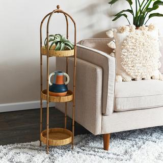 Boho 3-Tier Bamboo Shelf