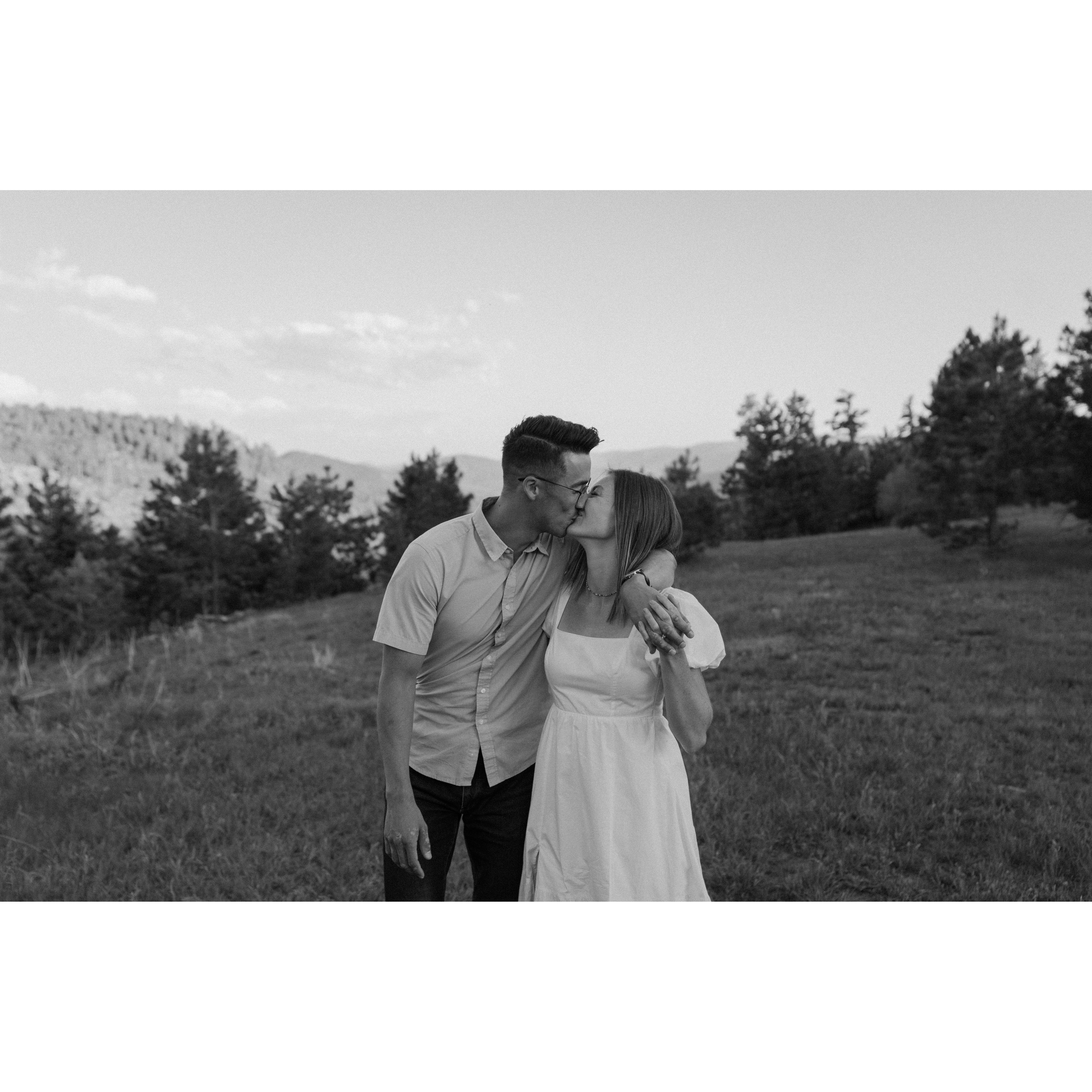 Engagement photos at Mt. Falcon