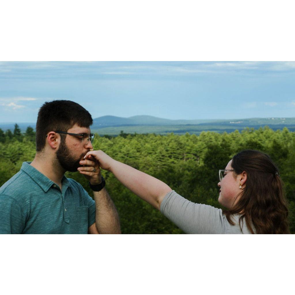 Engagement shoot on Crotched Mountain (Cooper Redmond/Antrim Photography)