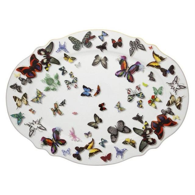 Butterfly Parade Oval Platter by Christian Lacroix for Vista Alegre