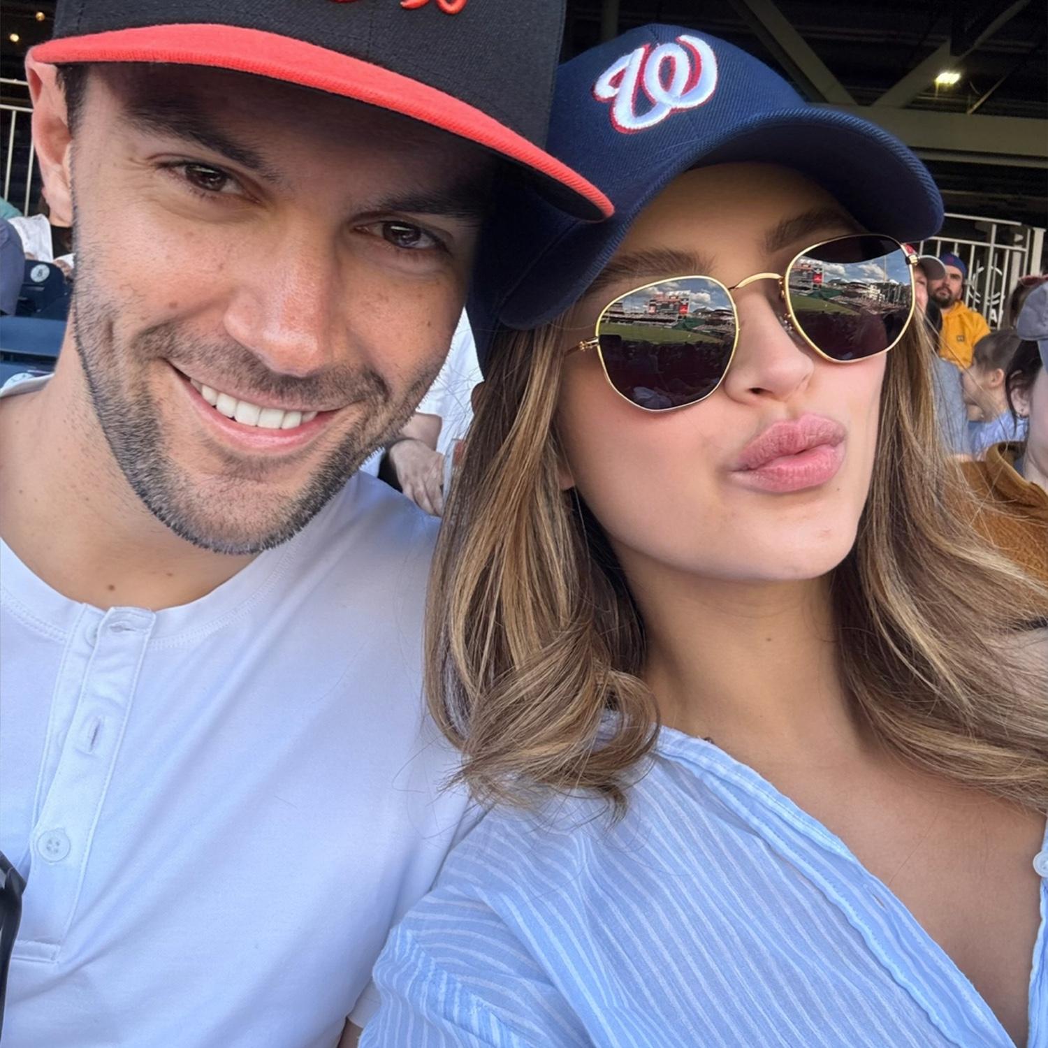 Sofia and Christopher catching a Nats game in 2025!