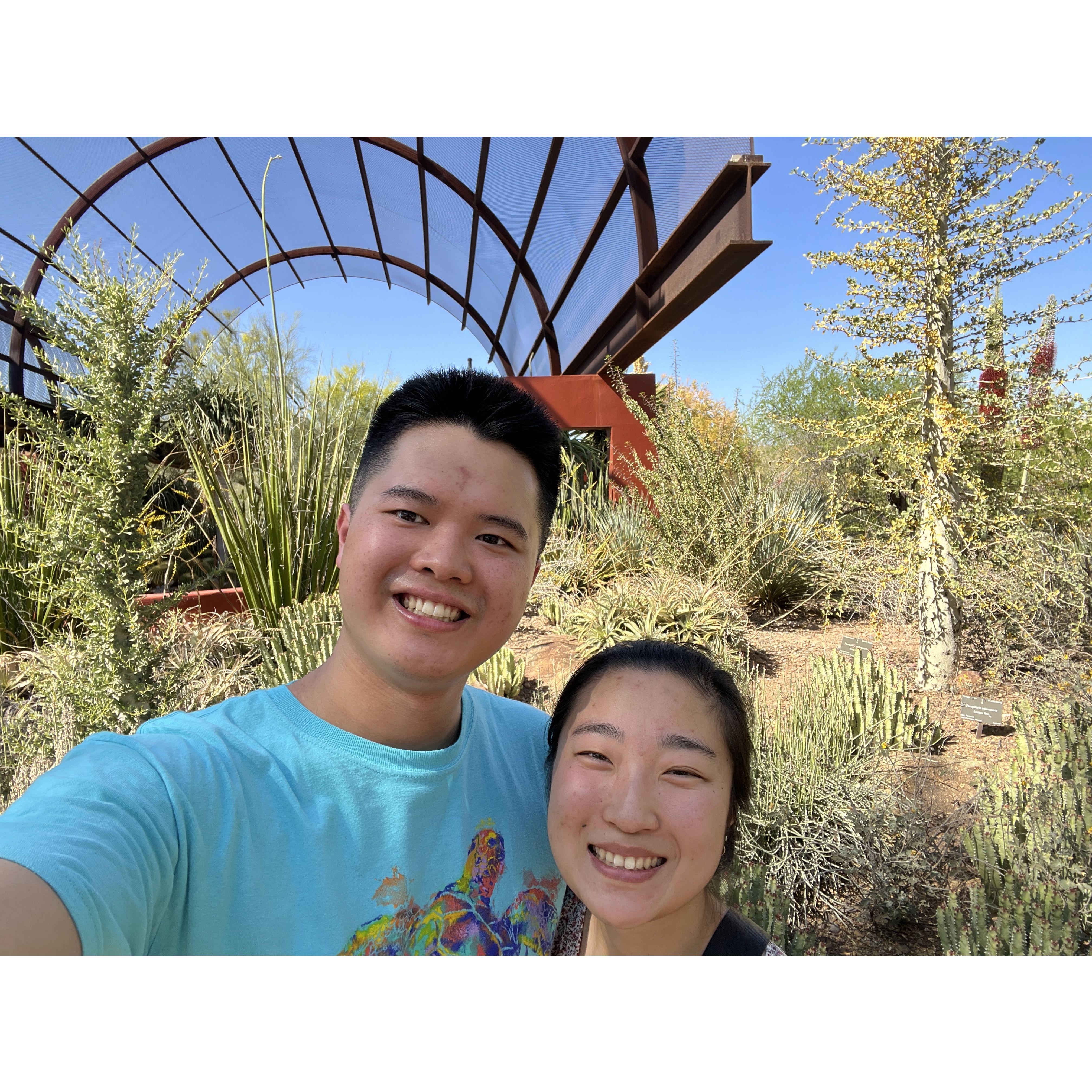 Desert Botanical Garden in Arizona! You can't tell from the photo but it was literally 100 degrees.