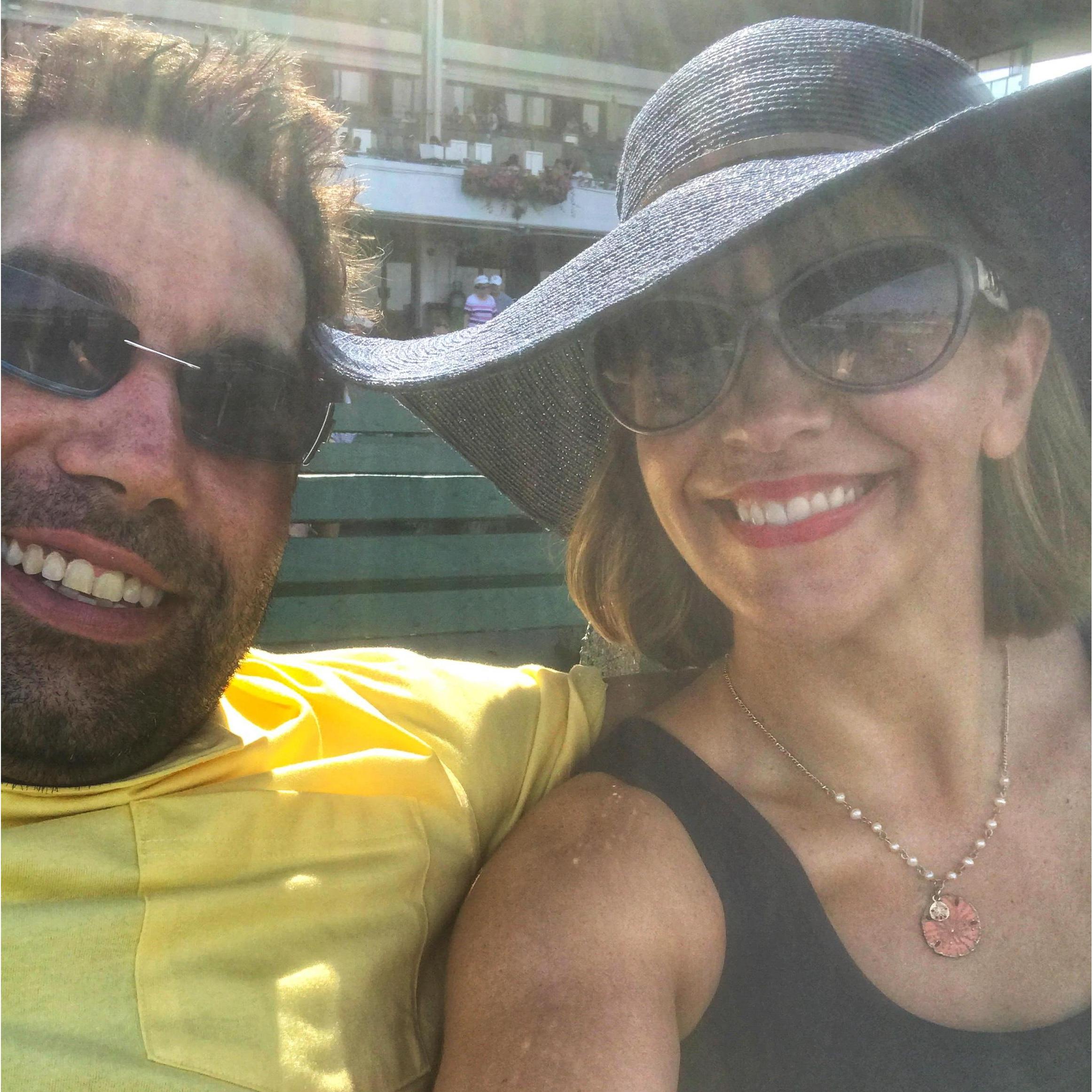 First selfie at Monmouth Park