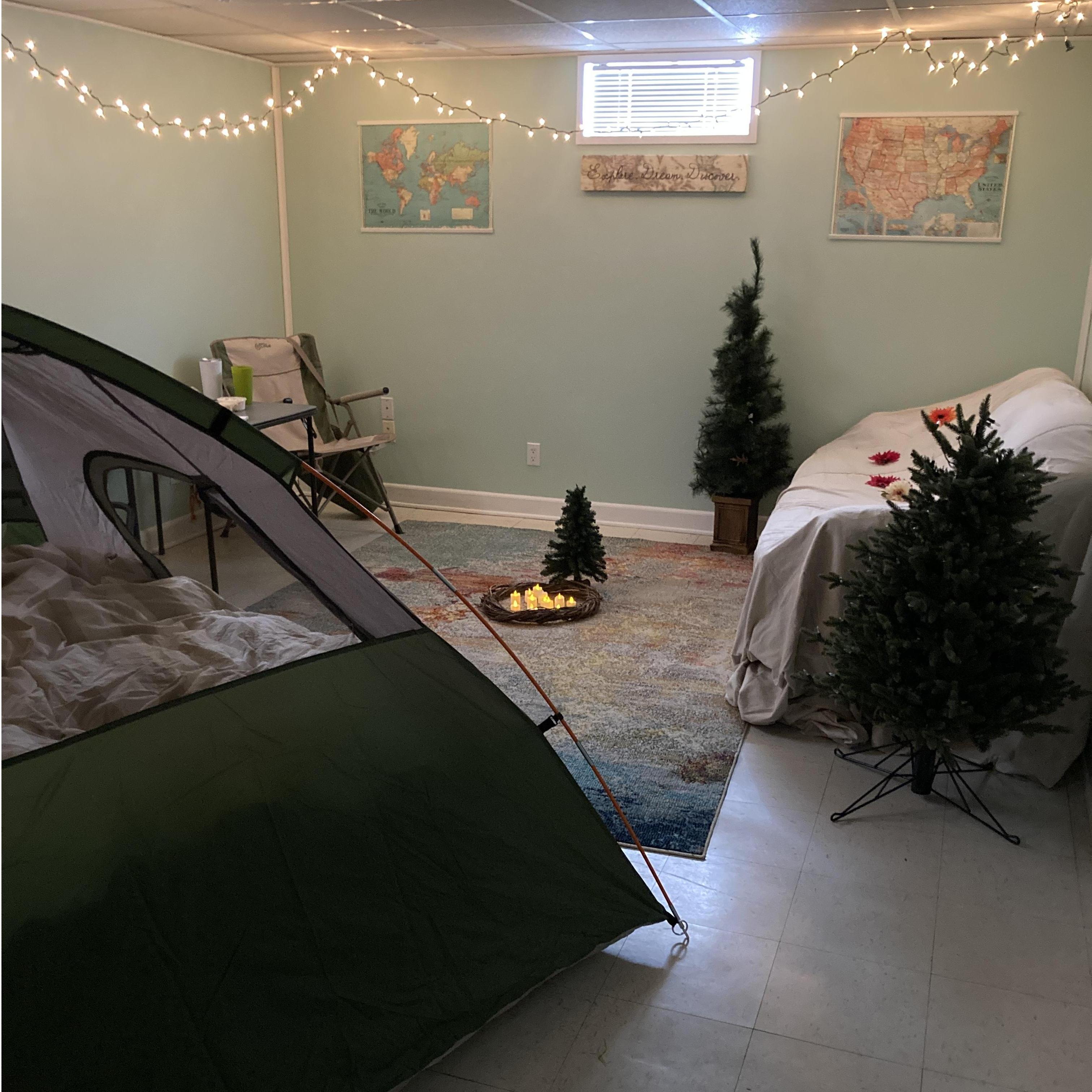 Peoria, Illinois - Proposal Night Campsite - Clearly I said Yes!