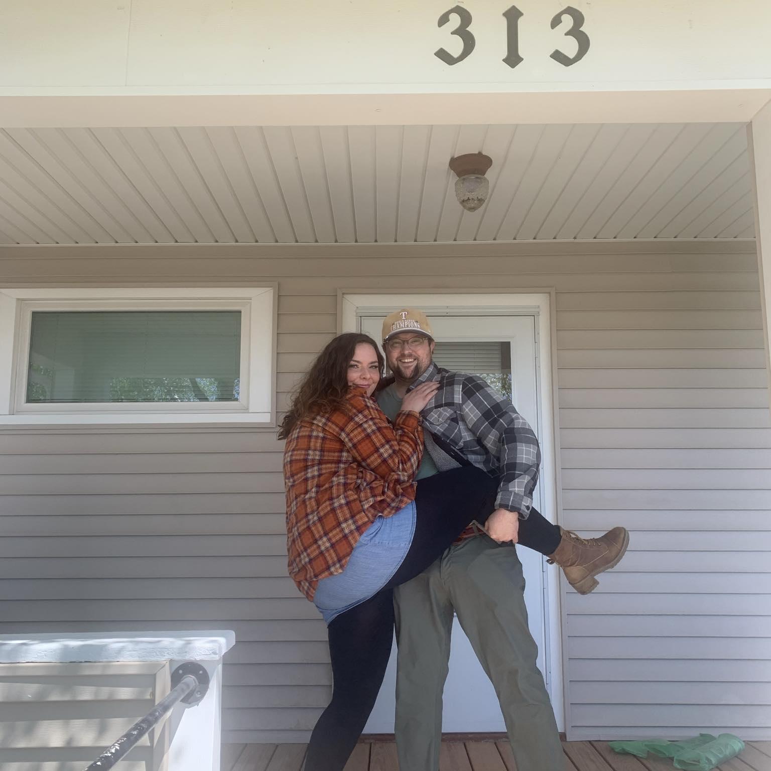 The day we signed to buy our home!