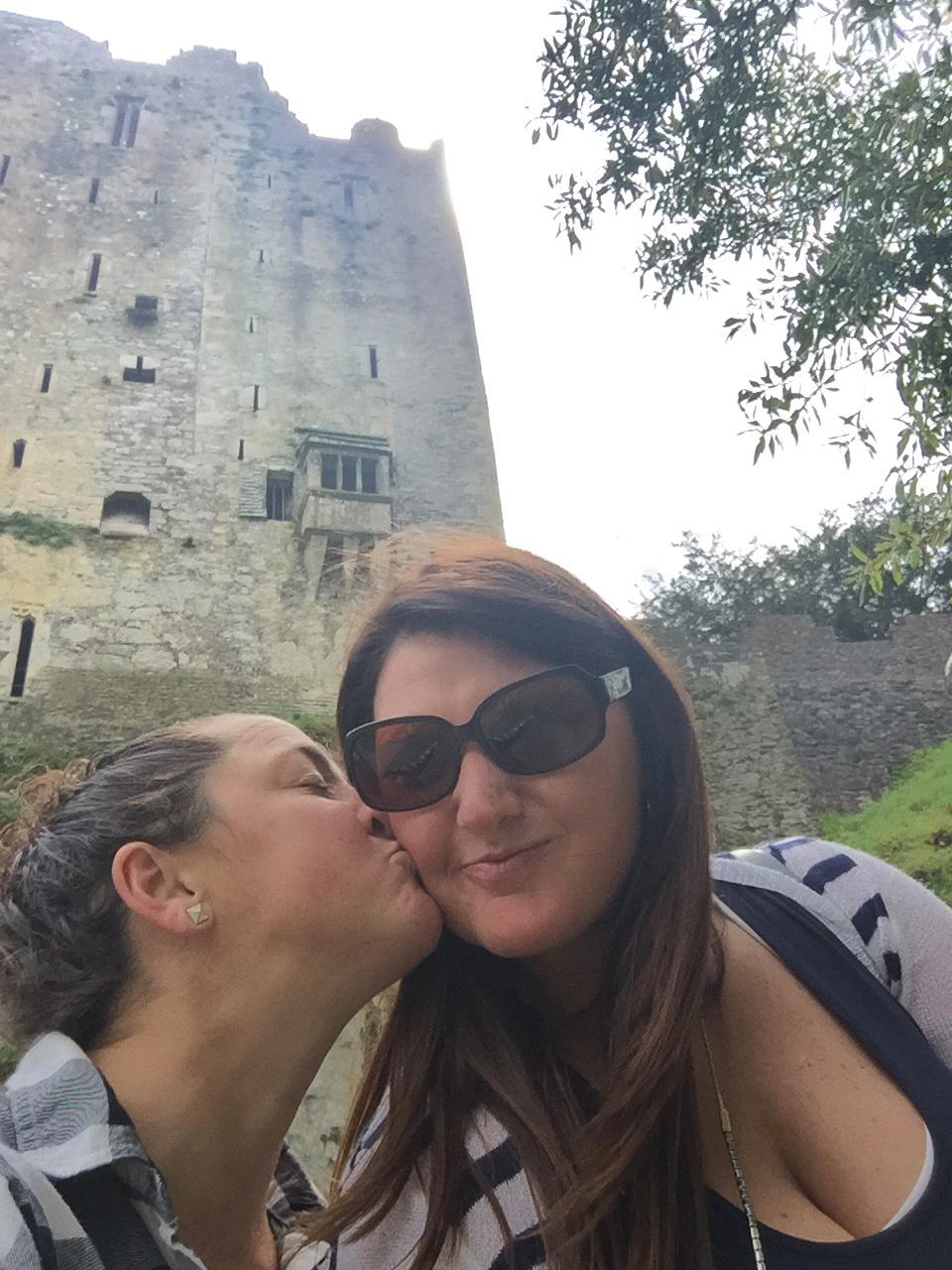 May 2016 Quick Smooch outside Blarney Castle