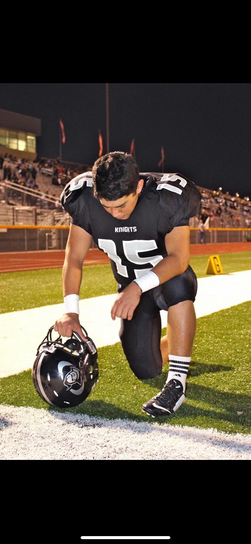 High school memories! Michael's football game.