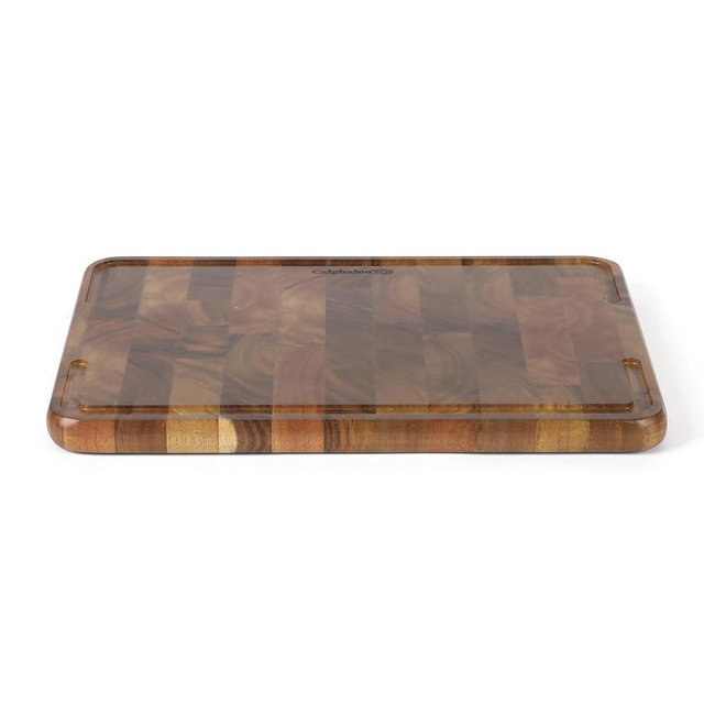 Calphalon Edge Guard 13.6 x 9.5 End Grain Acacia Wood Cutting Board