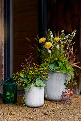 Roll Top Ceramic Planter