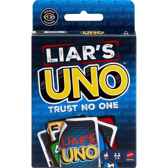 Liar’s UNO Card Game for Adults, Kids, Families, Parties & Game Nights, Trick Play & Bluffing