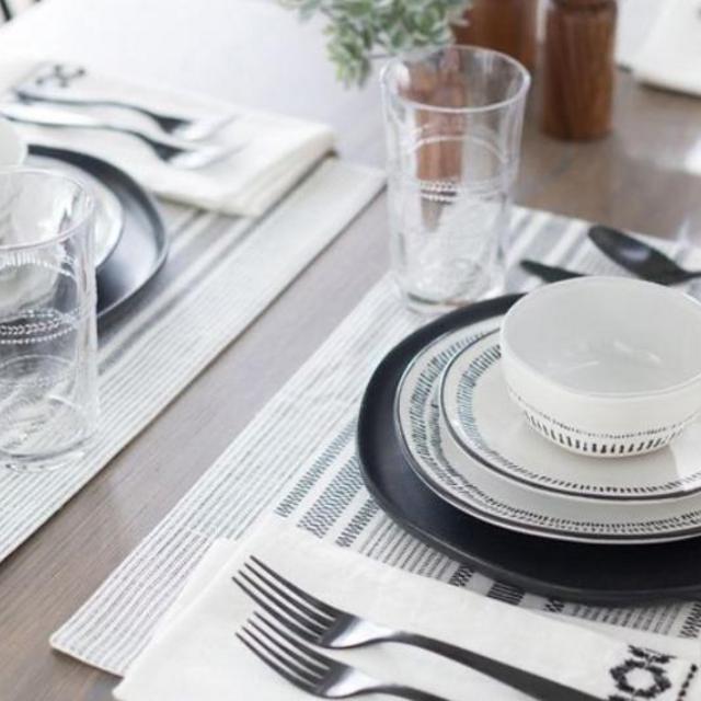 Black Stoneware Dinner Plate//BLACK// - Hearth & Hand™ with Magnolia