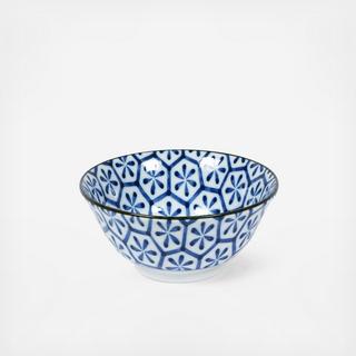 Monyou Hana Kikkou Soup Bowl, Set of 4