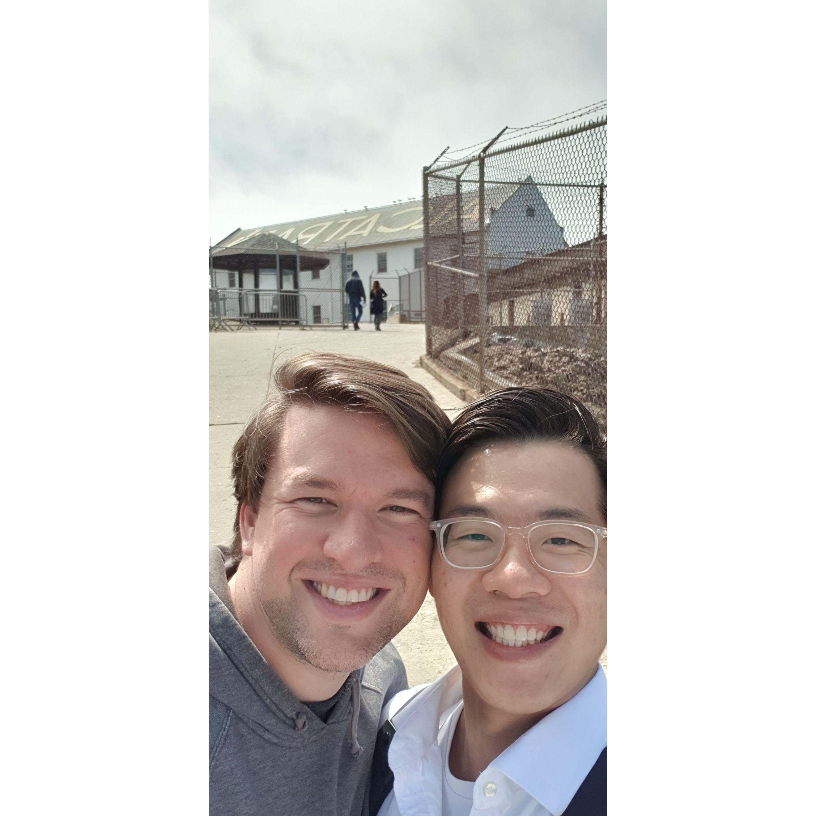 When we fell in love at Alcatraz!