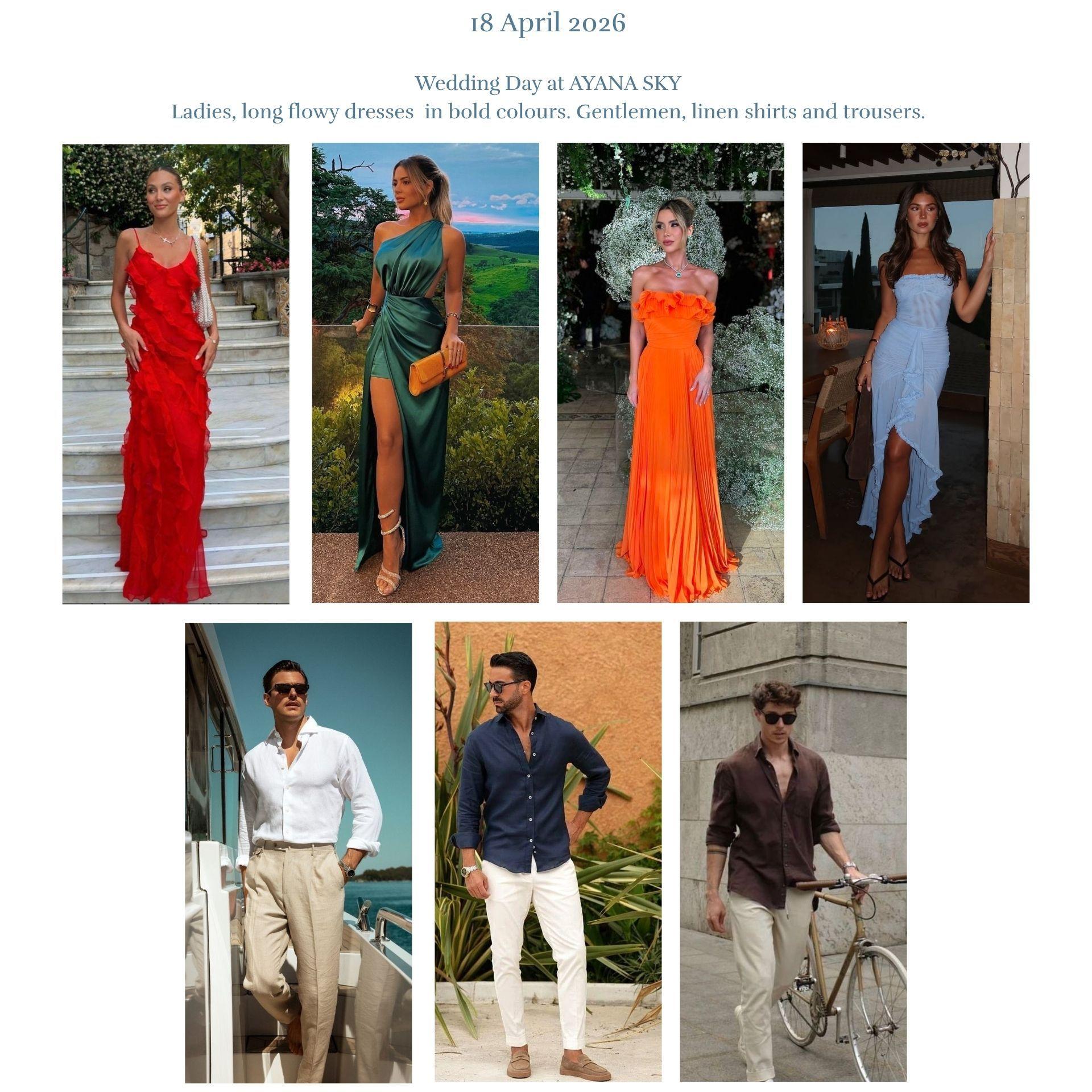 Dress Code for the Wedding Day