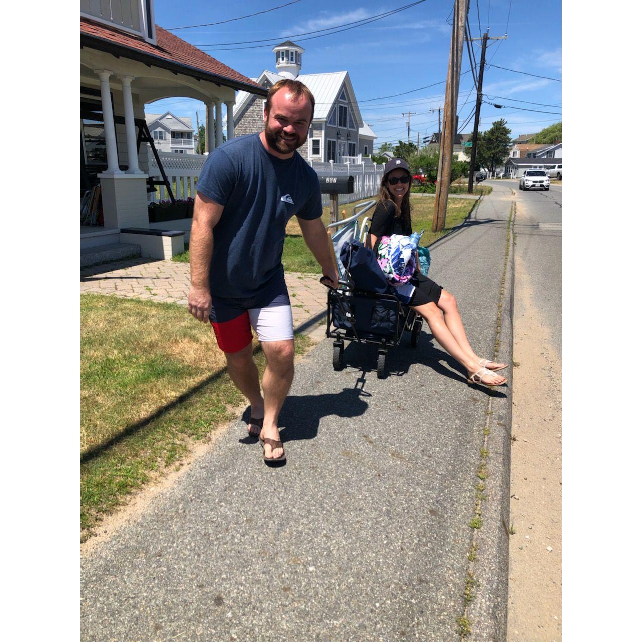 Our first trip to Plum Island together where Lauren met many of the Newtons