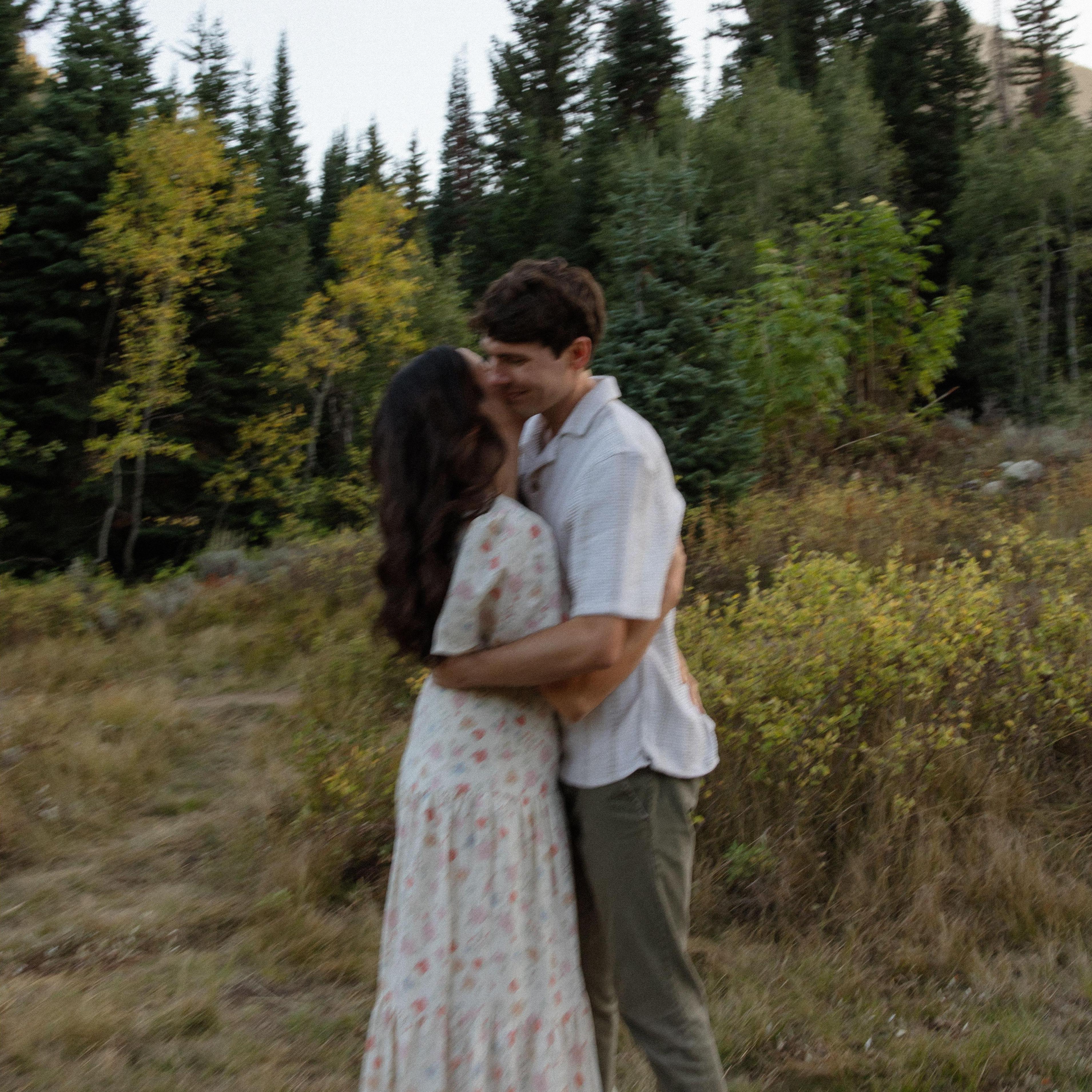 (Samein) My favorite photo from our engagement shoot. It's a bit blurry, but I love it.