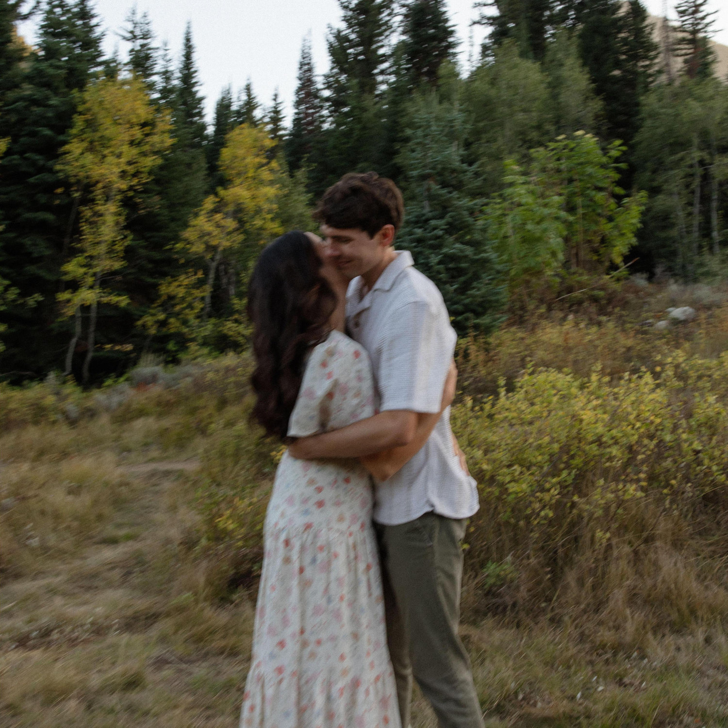 (Samein) My favorite photo from our engagement shoot. It's a bit blurry, but I love it.
