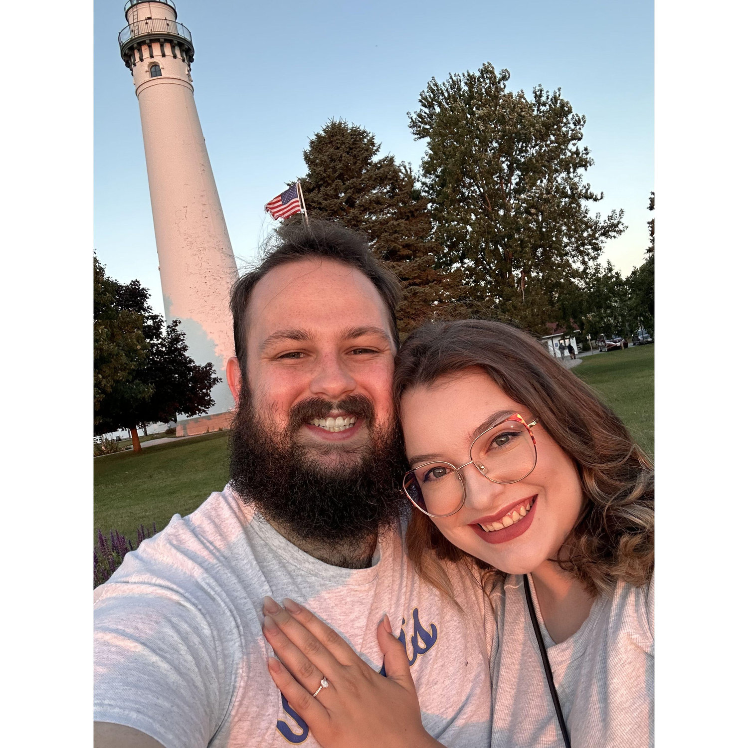 The light house, the day after we got engaged
