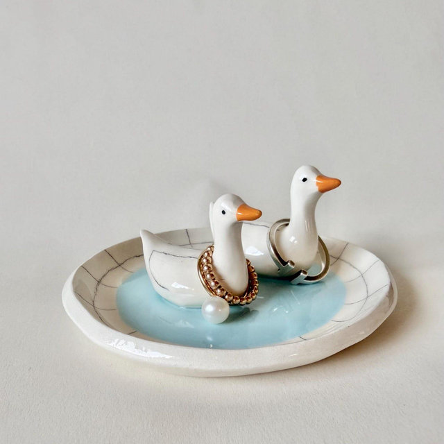 Bonded by the Pond Ring Dish | Trinket Dish | Wedding Gift | Anniversary Surprise | Handmade in California