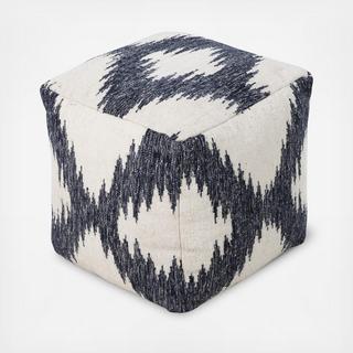 Frontier Diamond Ikat Pouf