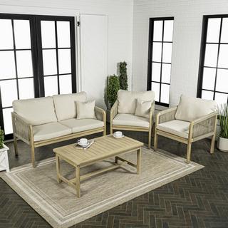Tavira 4-Piece Bohemian Outdoor Patio Furniture Set