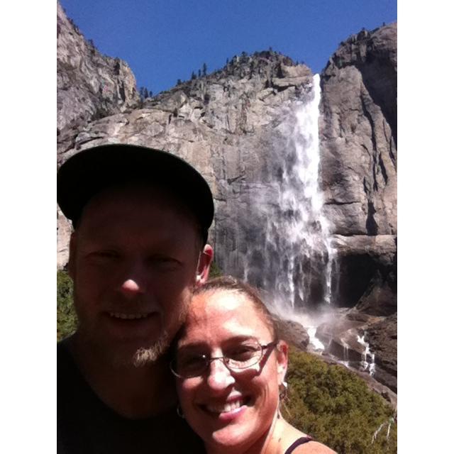 Our first trip to Yosemite. This is the hike to lower/upper Yosemite Falls.