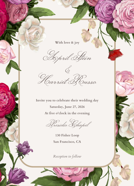 Eleganza Portrait | Linen | Zola Wedding Invitations