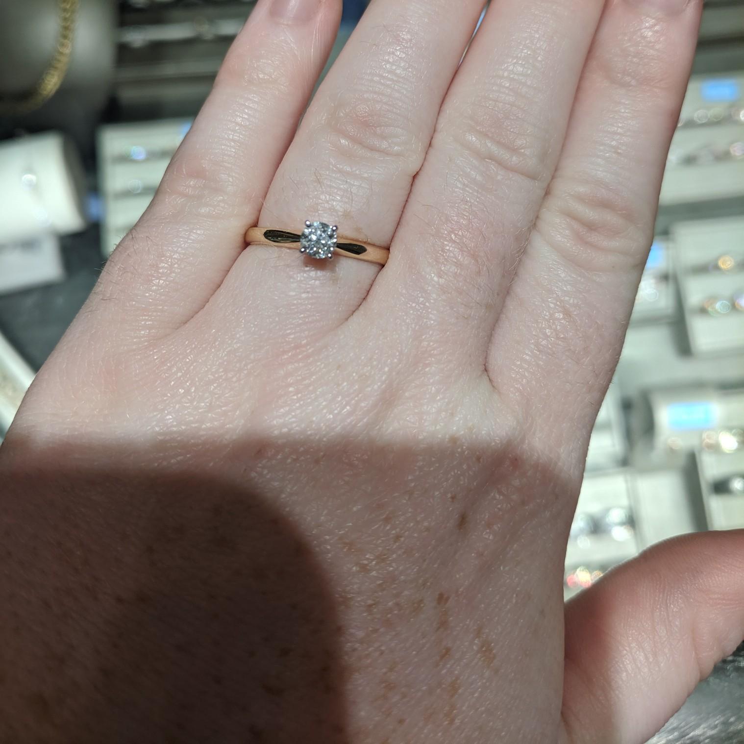 1 month and a couple days before Michael purchased the EXACT ring to propose with