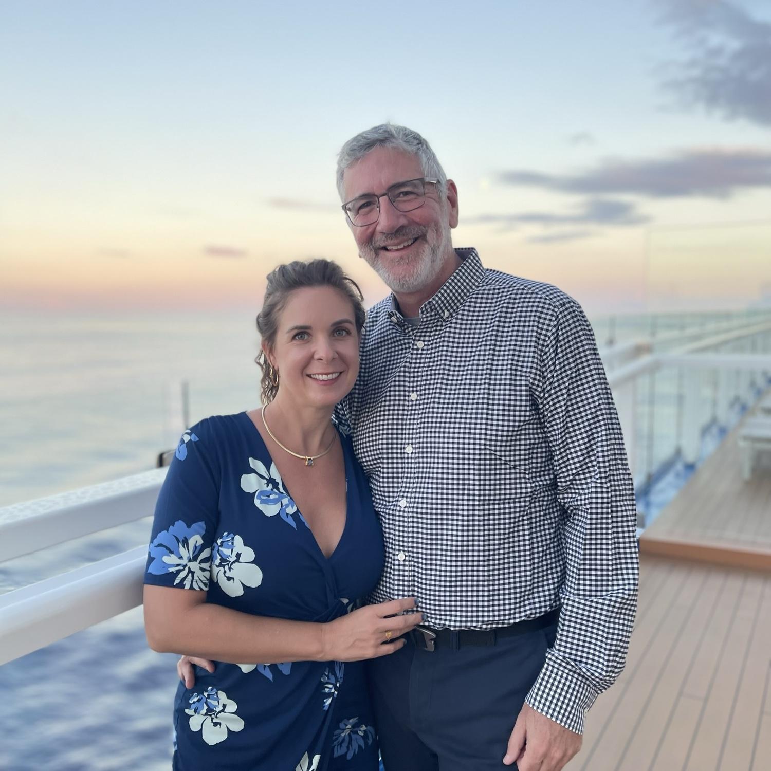 Sunset on the cruise