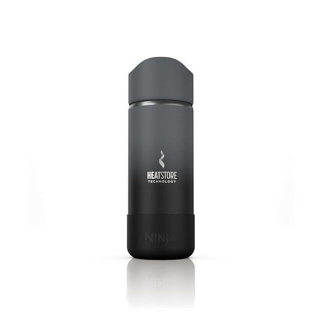 Ninja, Travel Mug, Sip Perfect 16oz, Brings Hot Drinks to Sippable Temperature in Minutes, Stainless Steel, Leak Proof, Dishwasher Safe, Metal Insulated Tumbler, Onyx Black, DW1603BK