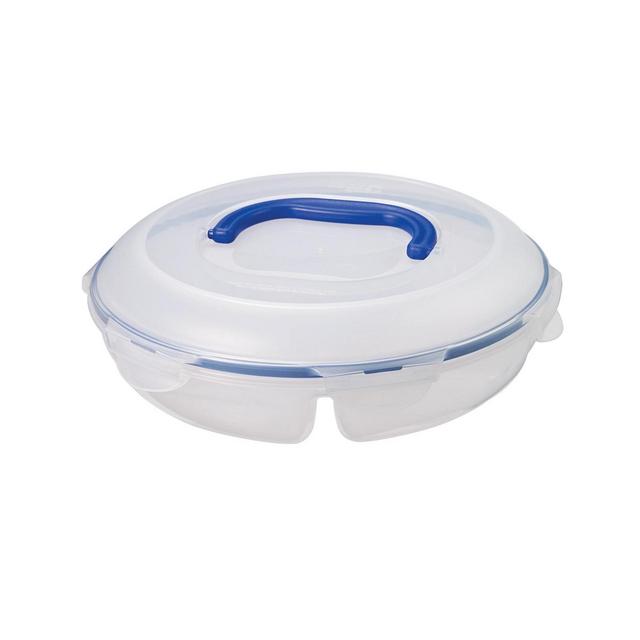 Lock n Lock Easy Essentials Specialty Divided 77-Oz. Snack Container