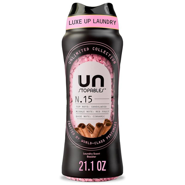 Downy Unstopables Unlimited Collection In-Wash Laundry Scent Booster Beads, No. 15, Fine Fragrance, Long-Lasting Fresh Scent Beads, 21.1 oz
