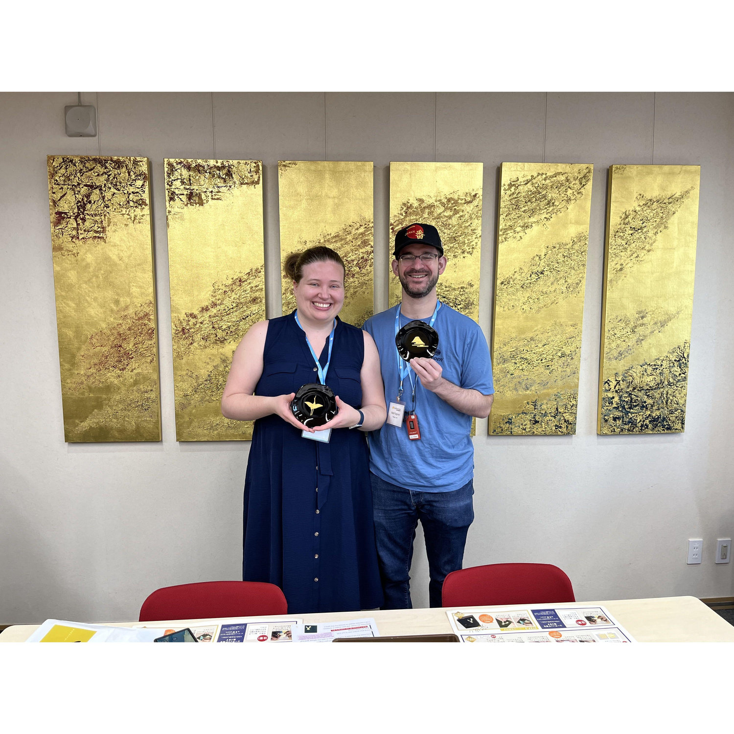 Gold leaf workshop in Kanazawa, Japan in April 2024.