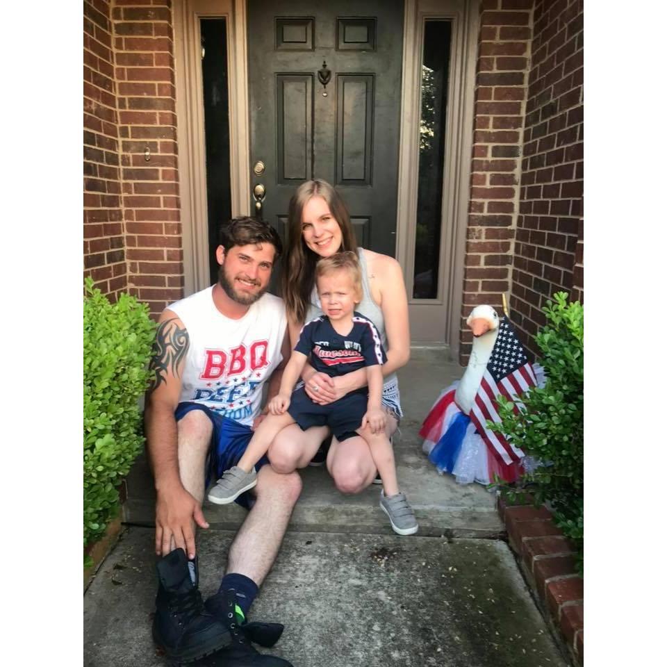 I was pregnant with Damon and didn't know it here so this is technically the first family photo!