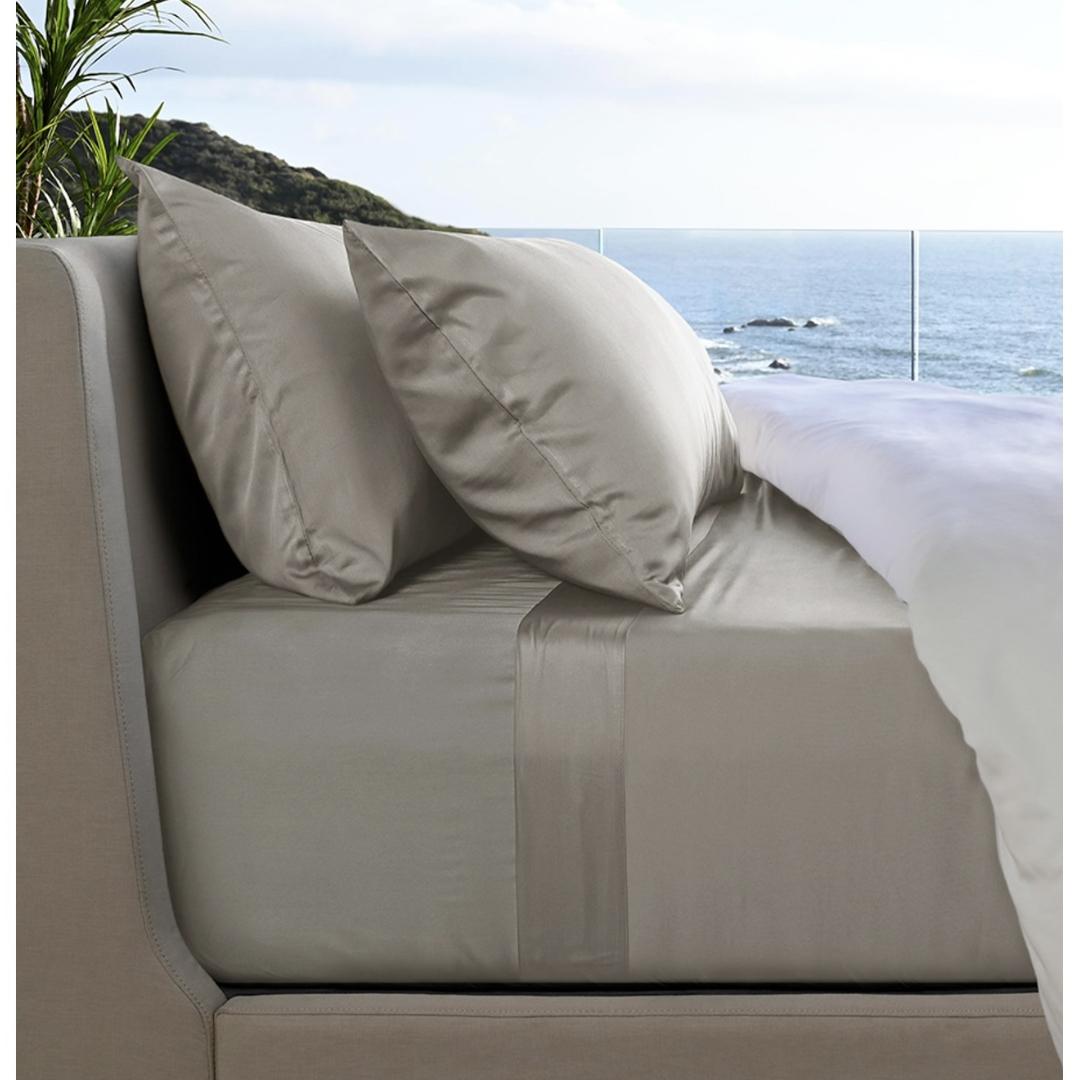 Cariloha Resort Bamboo Bed Sheets - Harbor Gray - King