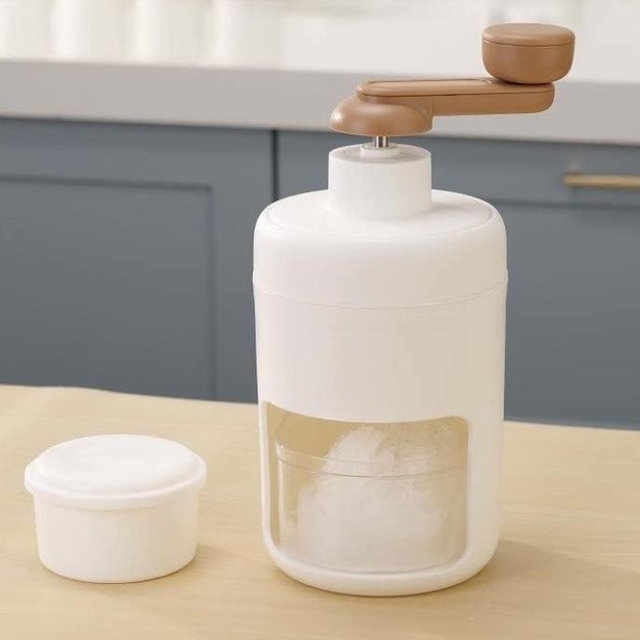 Portable Ice Shaver Machine - Hand Shaved Ice Machine for Household Use