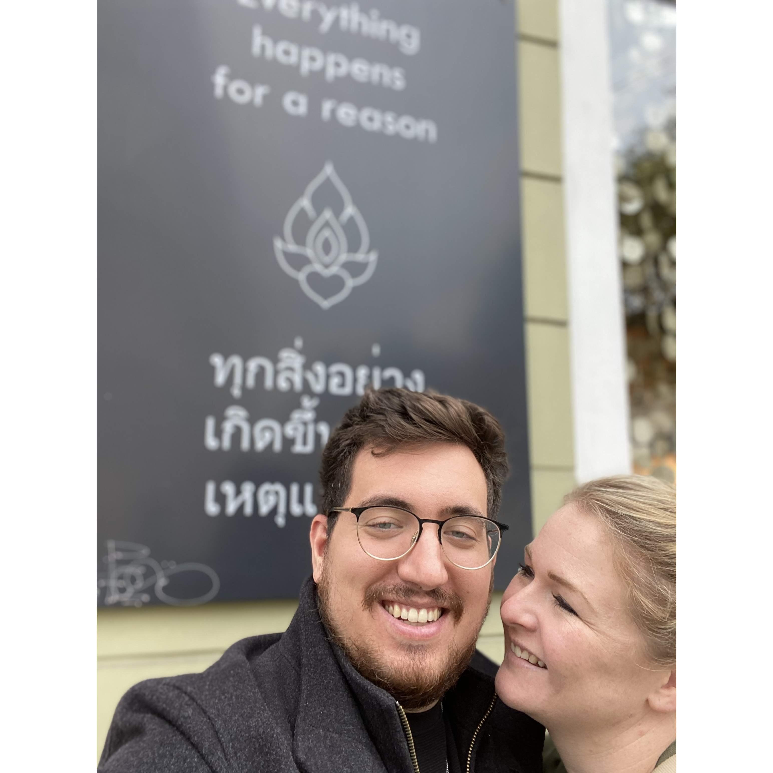 Where we had our first official date in Prague.