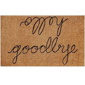 Hello/Goodbye Door Mat, 22X36"