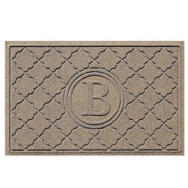 Waterhog Bombay Monogram 2'x3' Doormat, Camel