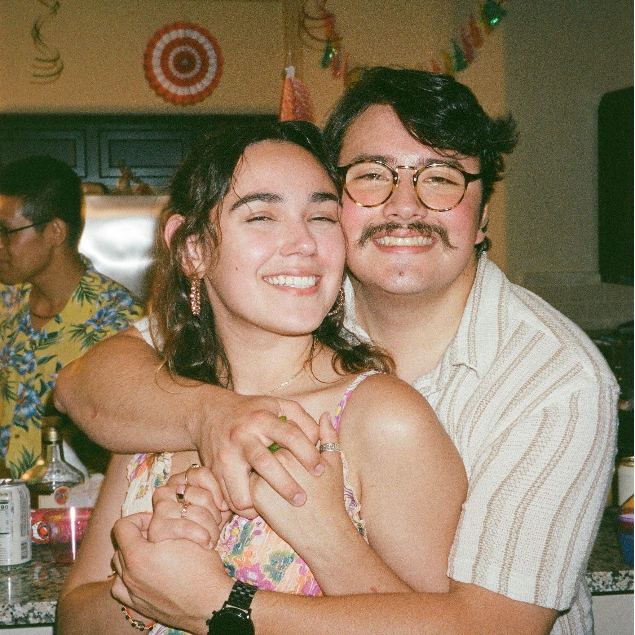 This is just a picture of us being happy