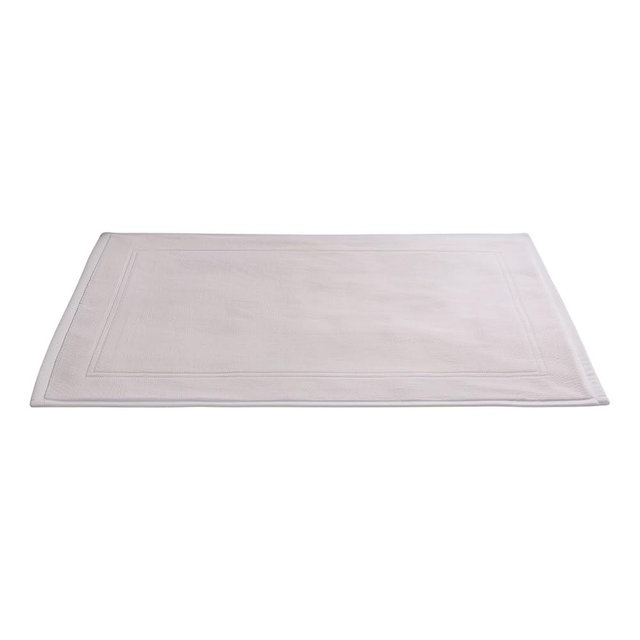 Sleep & Beyond 100% Organic Cotton Terry White Bath Mats 750gsm - Thick, Soft and Absorbable Bathroom Floor Mats [Not a Bathroom Rug] - GOTS and Oeko -Tex Certified - Machine wash - 20x30 inches