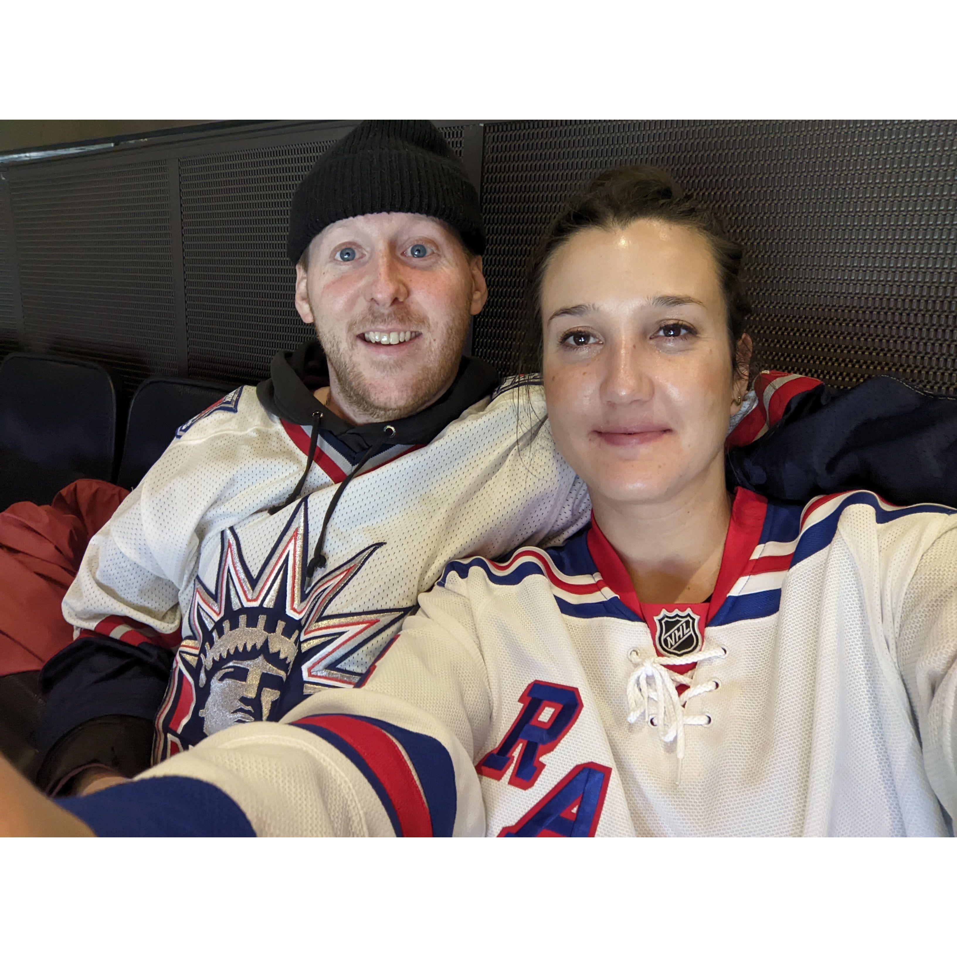 NY Rangers hockey game at Madison Square Garden, Spring 2022