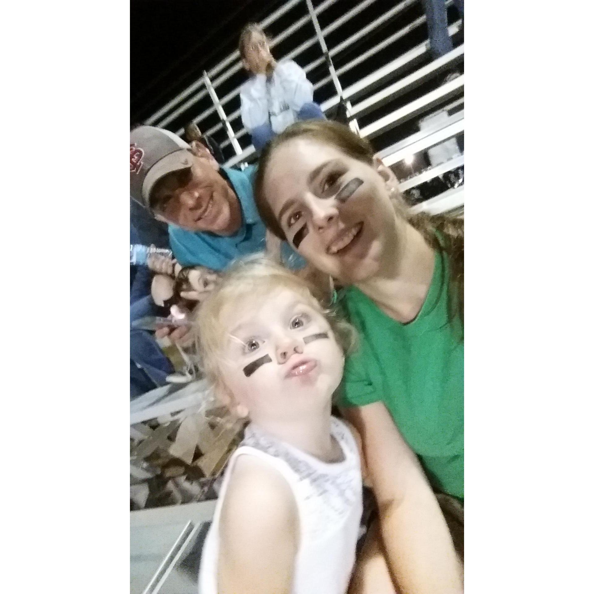 Choctaw VS FWB high school football game. Choctaw won! (That's where I went to high school)