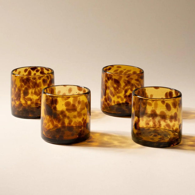 Handblown Glassware - Short / Peridot